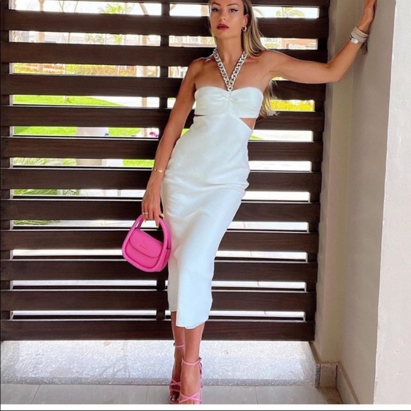 ZARA CUT OUT CHAIN DRESS - Picture 5 of 11